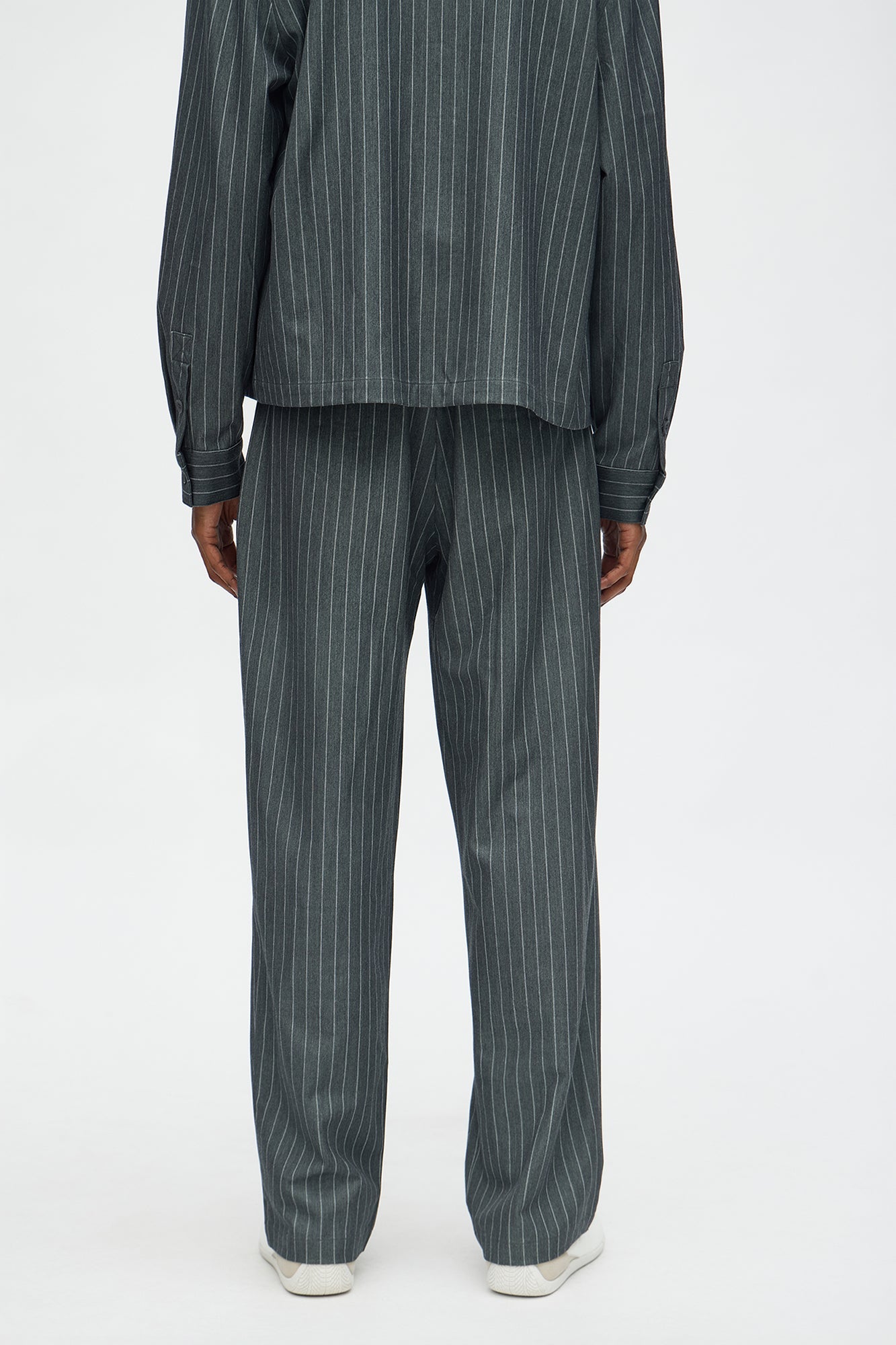 Slim Fit Straight Striped 2.0 Trouser - Dark Grey