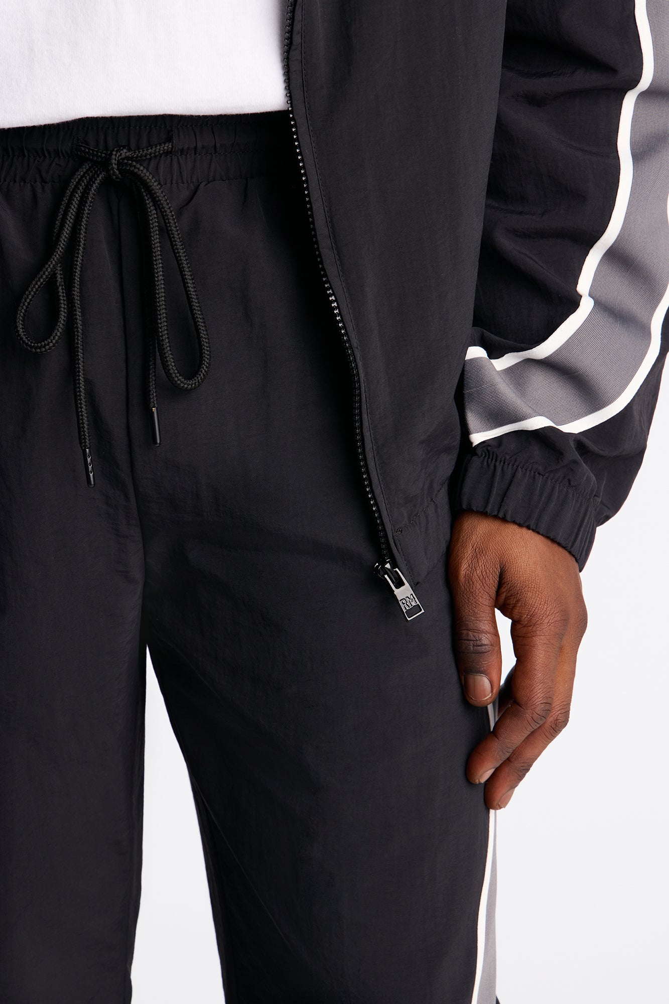 Straight Prep The Field Color Block Nylon Pant - Black/combo