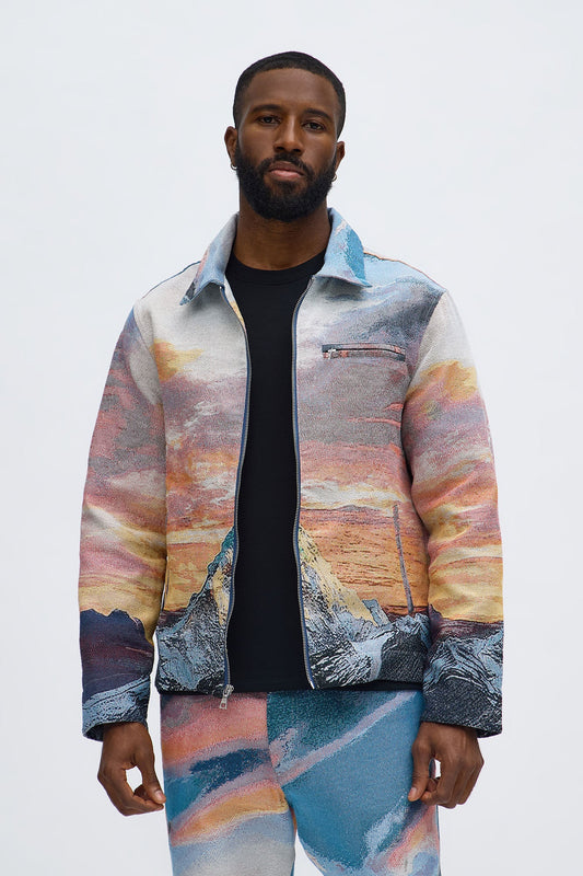 Peak Era Tapestry Work Jacket - Orange