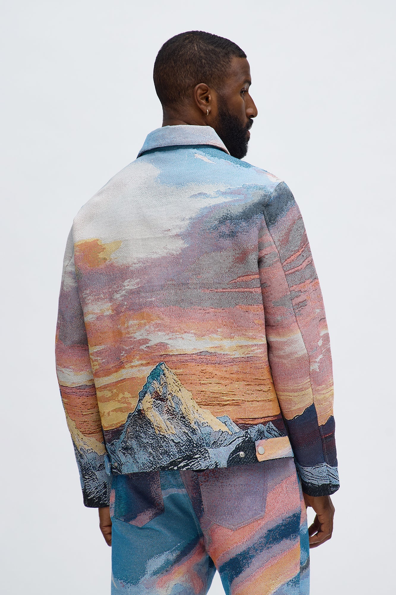 Peak Era Tapestry Work Jacket - Orange