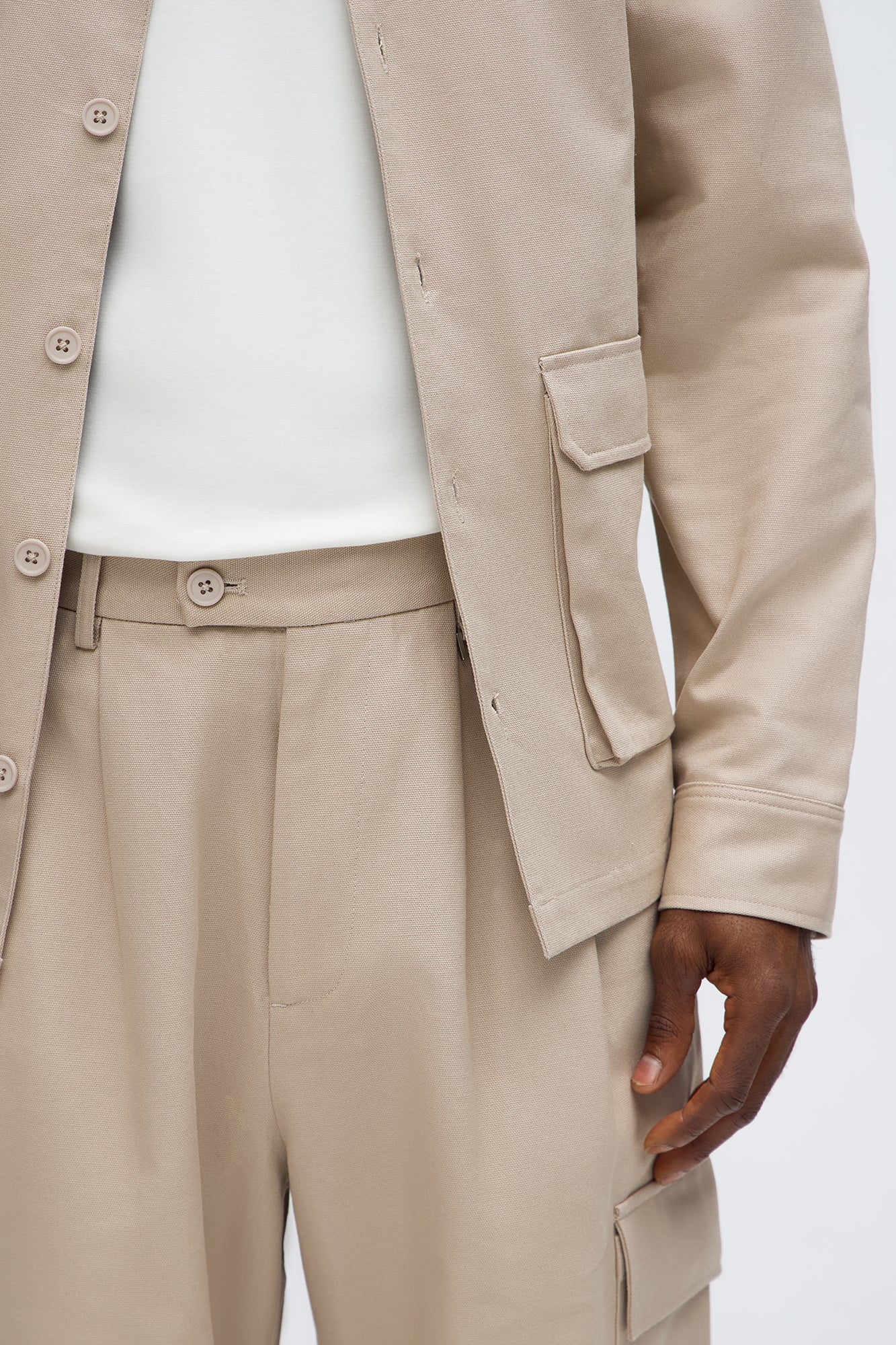 Baggy Fairfax Canvas Pant - Taupe