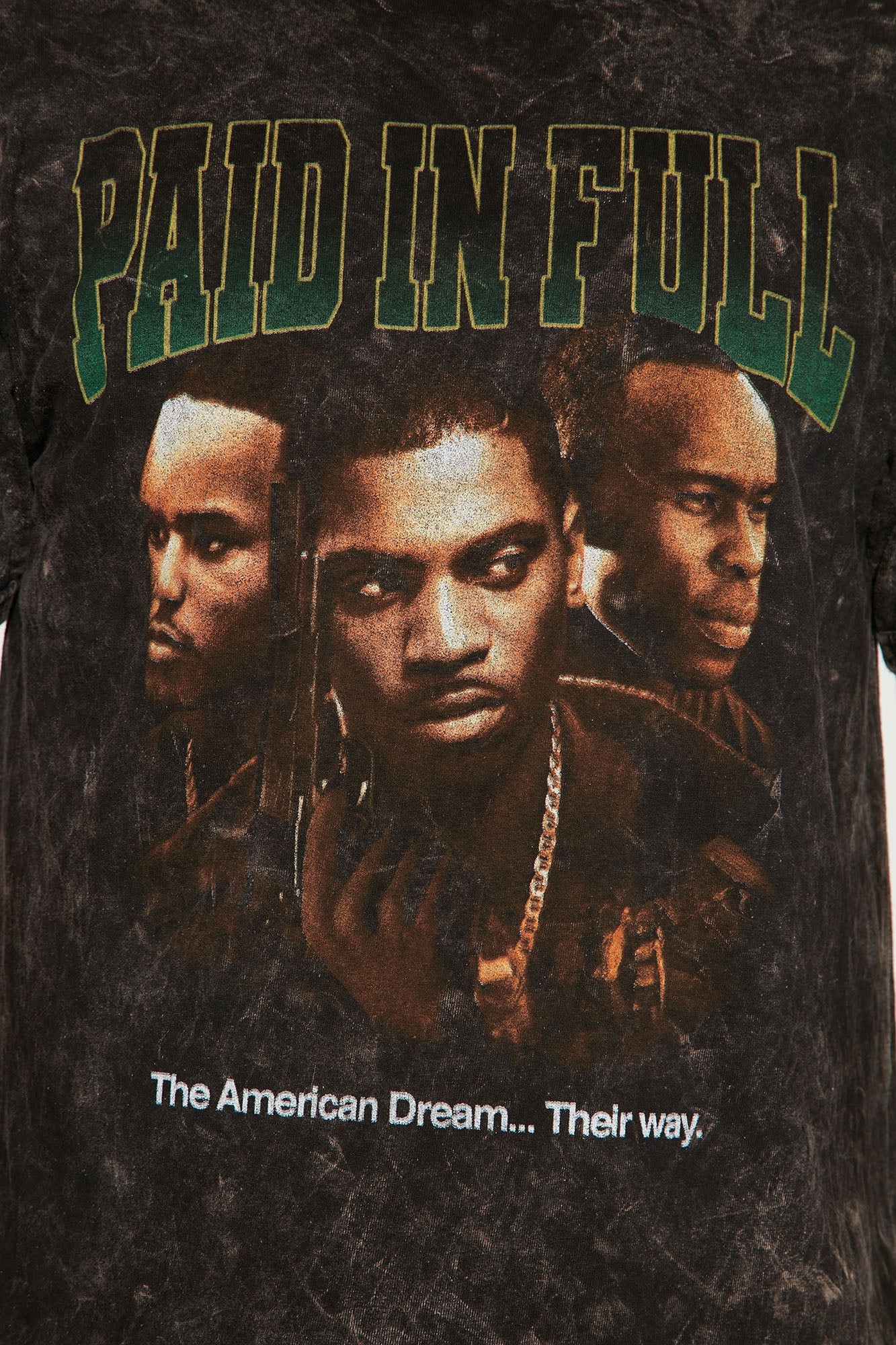 Paid In Full The American Dream Short Sleeve Tee - Black