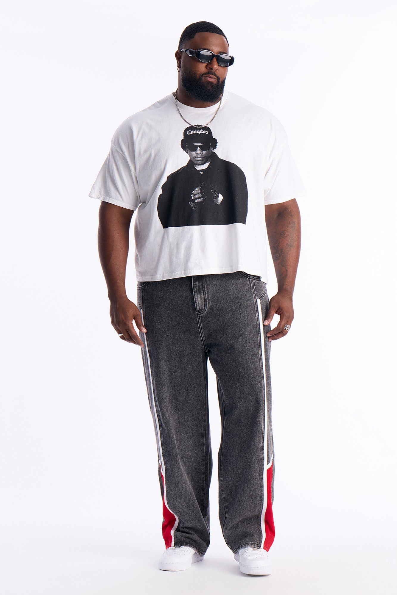 Eazy E Cruisin Boxy Short Sleeve Tee - White