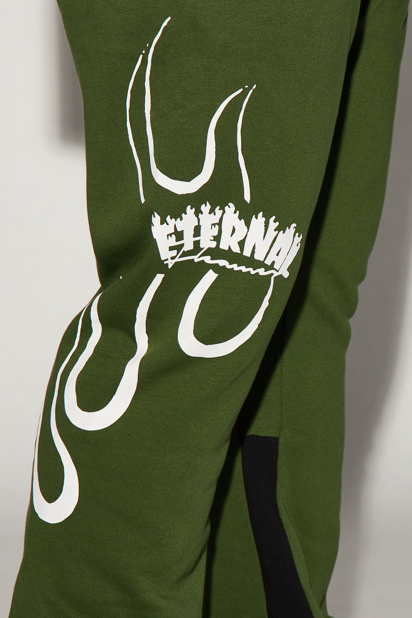 Eternal Flame Flared Sweatpants - Olive