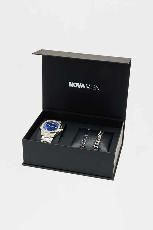 Elevated 3 Piece Boxed Jewelry Set - Silver