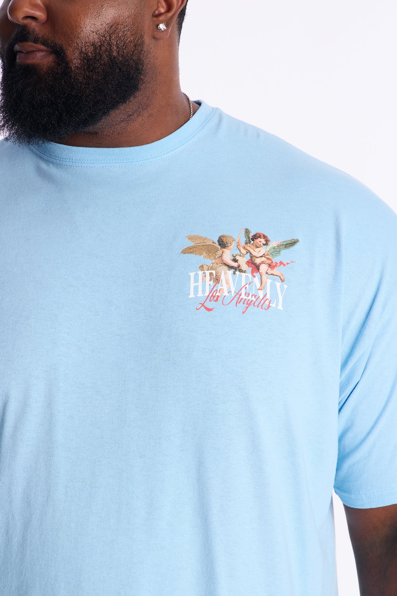 Heavenly Los Angeles Short Sleeve Tee - Light Blue