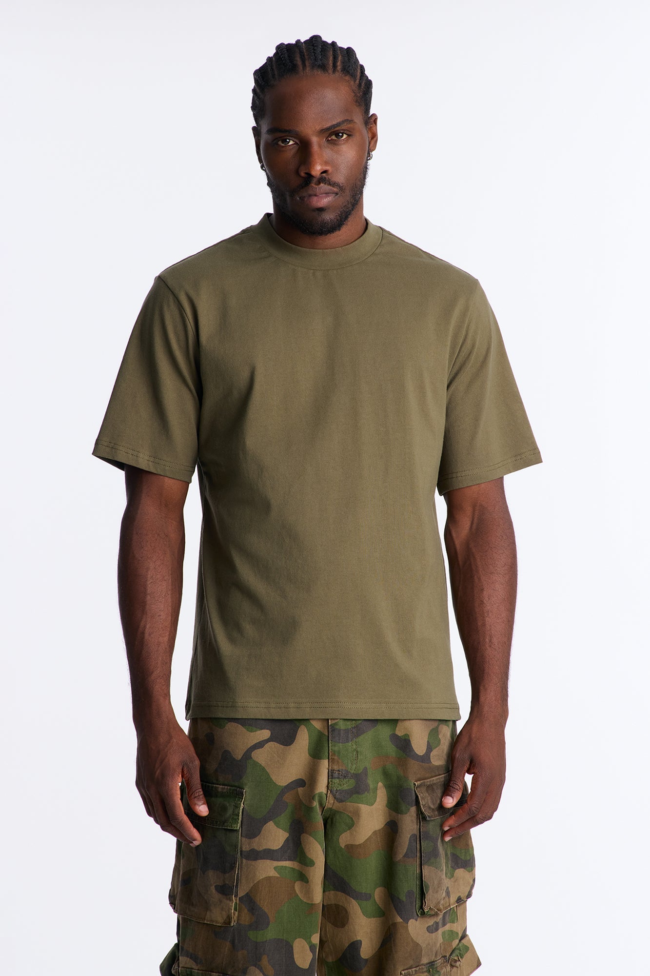 Oversized Heavyweight Tee 240GSM - Military Green