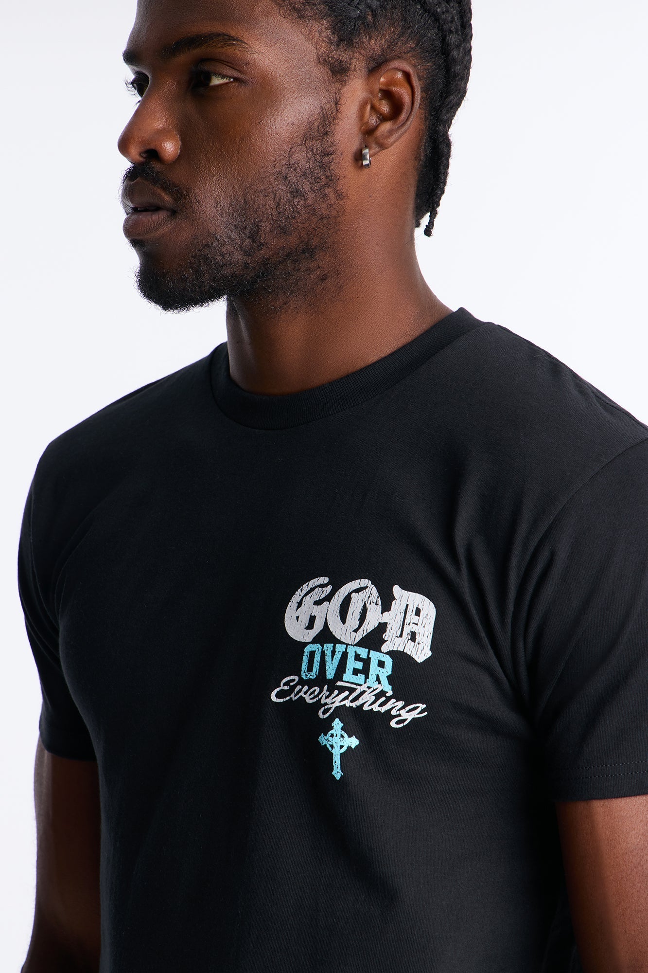 God Over Everything Short Sleeve Tee - Black