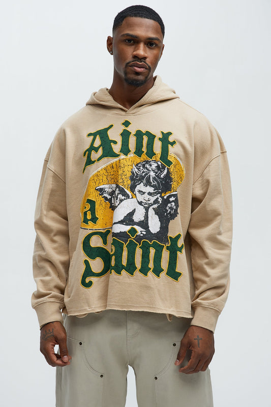 Aint A Saint Hoodie - Khaki