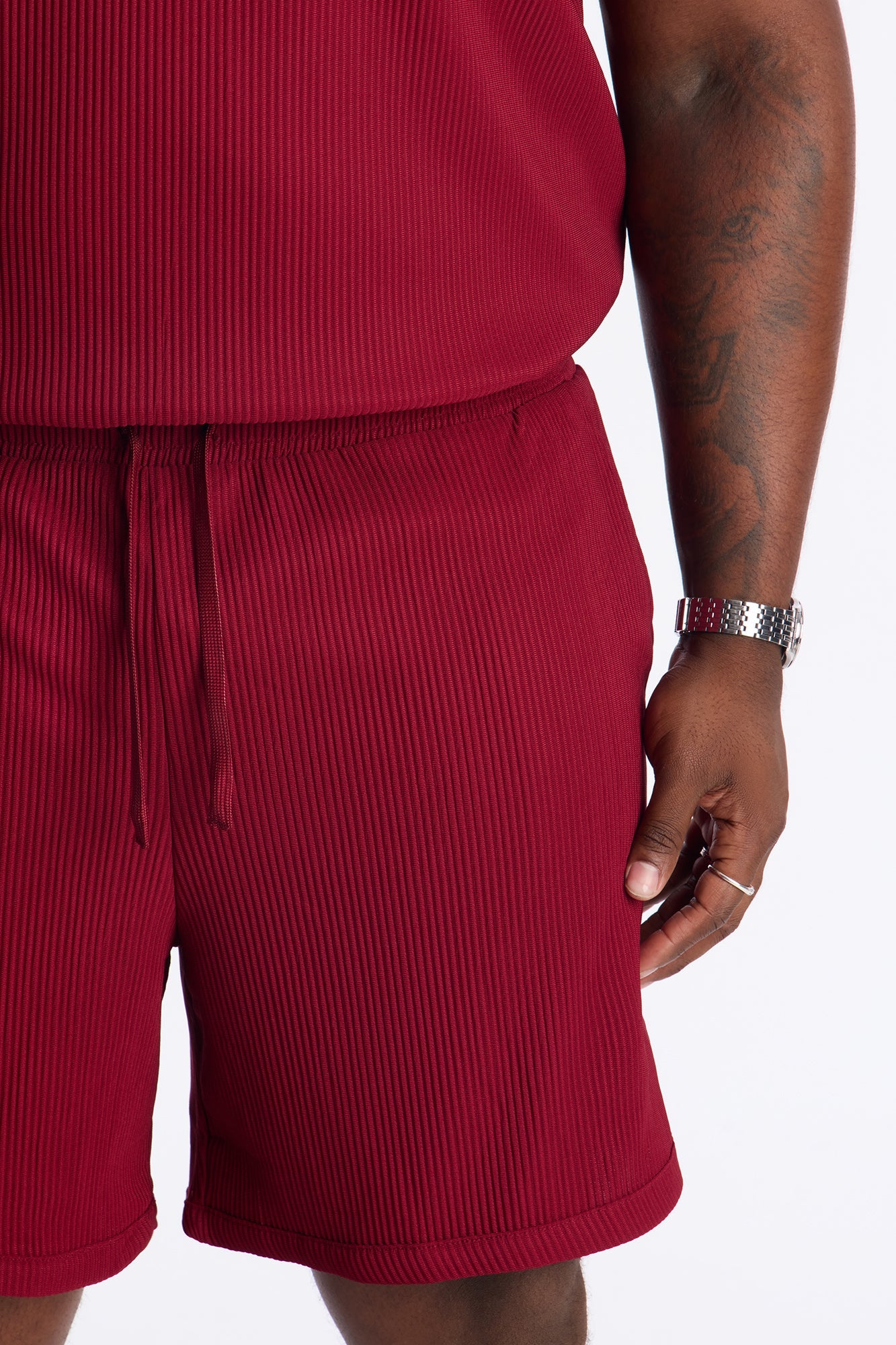 Show Up Basketball Short - Burgundy
