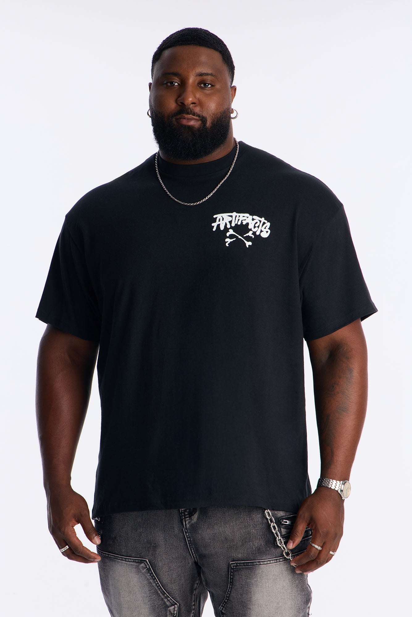 Spiritual Energy Vibes Short Sleeve Tee - Black