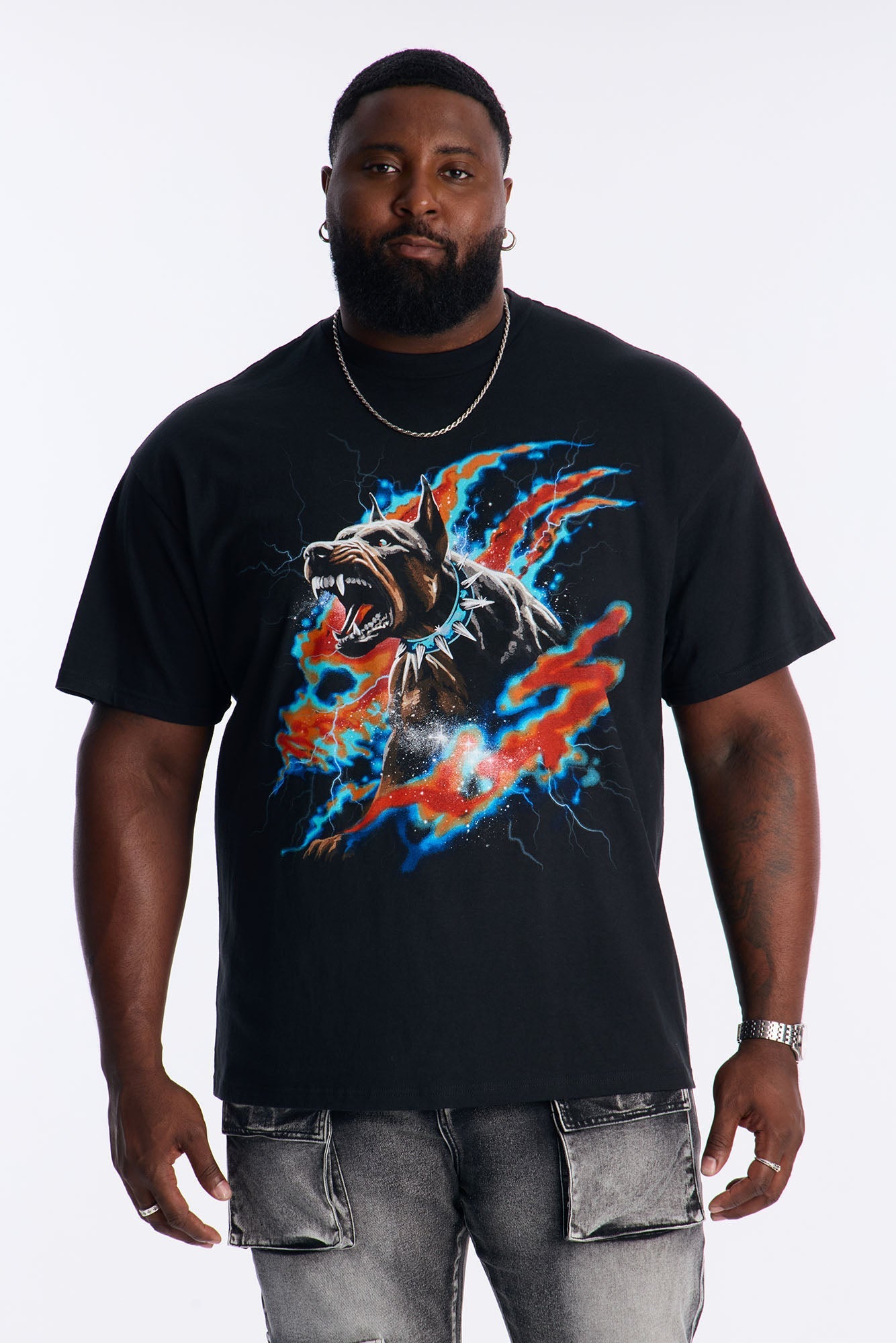 Doberman Rage Short Sleeve Tee - Black Wash