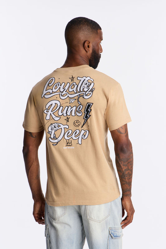 Loyalty Runs Deep Short Sleeve Tee - Khaki