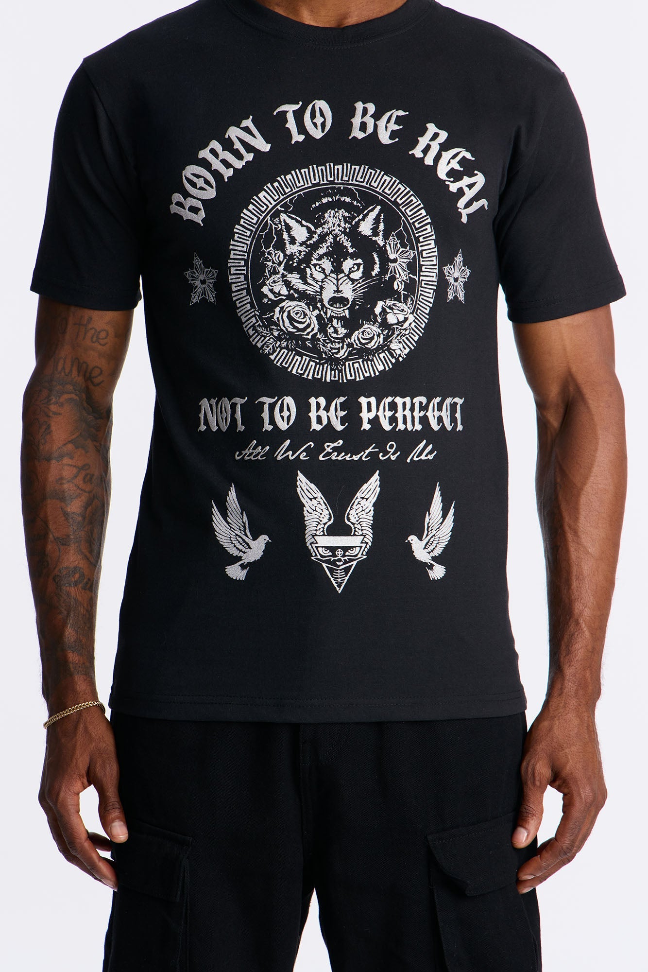 Born Too Real Short Sleeve Tee - Black
