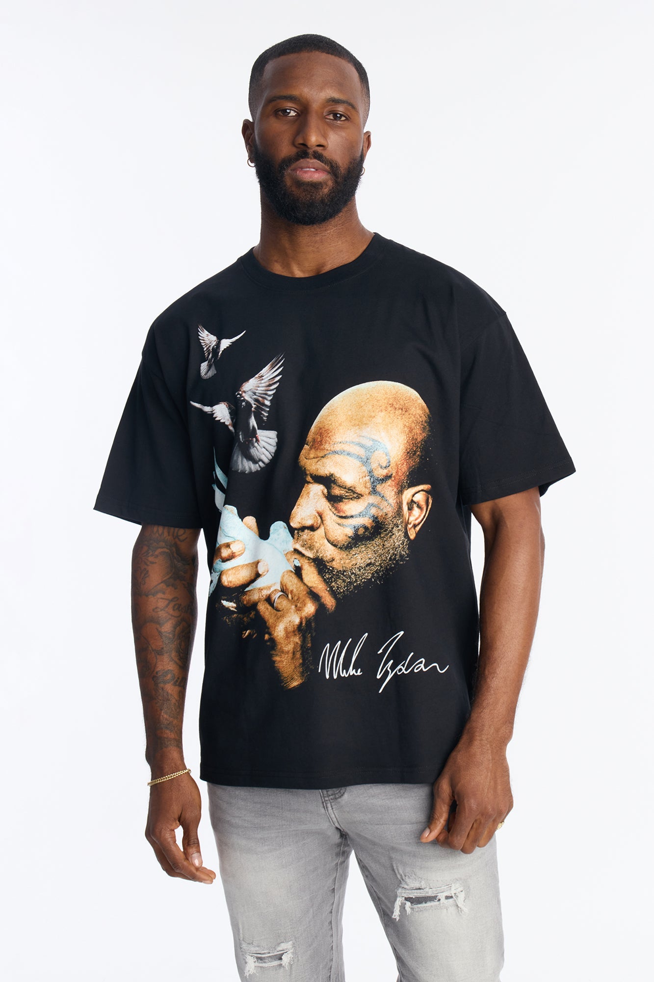 Mike Tyson Now Kiss Premium Short Sleeve Tee - Black