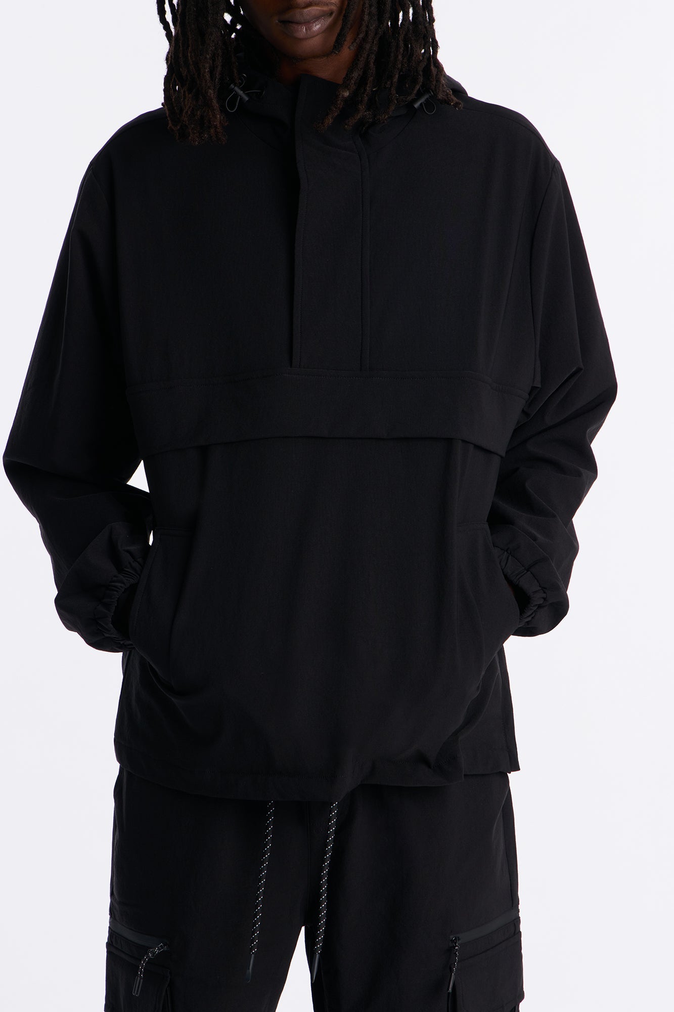Desert Storm Pullover Anorak - Black
