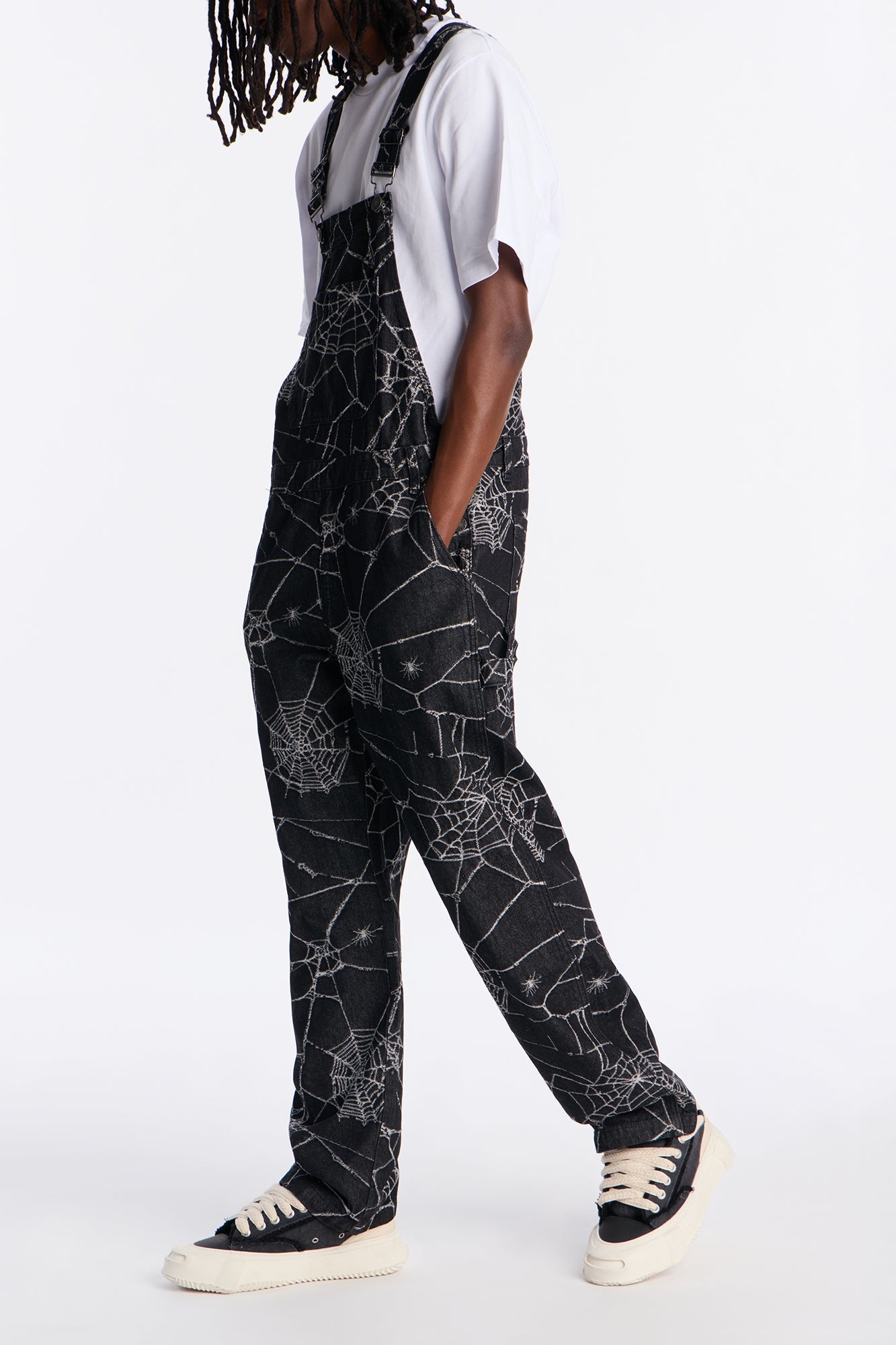 Widow Stitch Jacquard Overall - Black