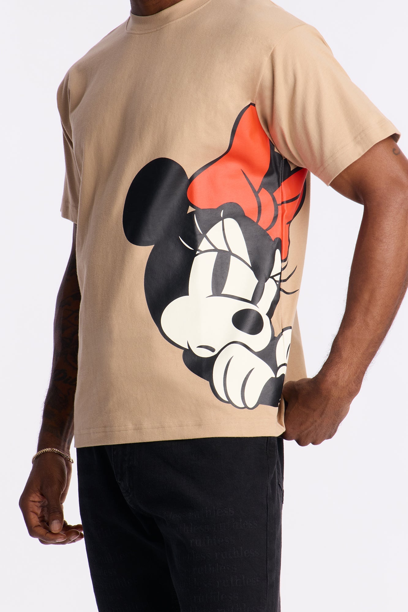 Disney Angry Minnie Premium Short Sleeve Tee - Brown