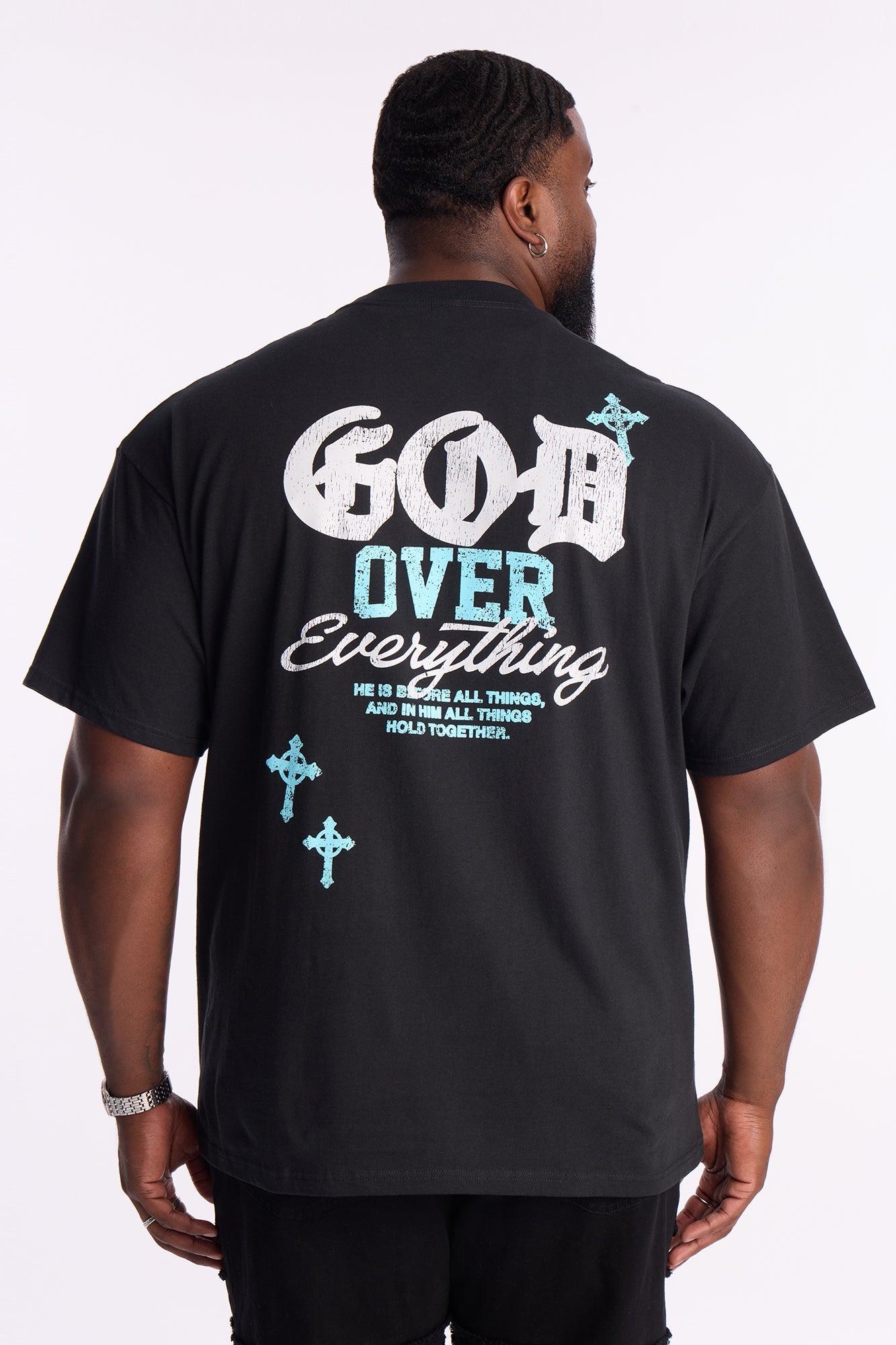 God Over Everything Short Sleeve Tee - Black