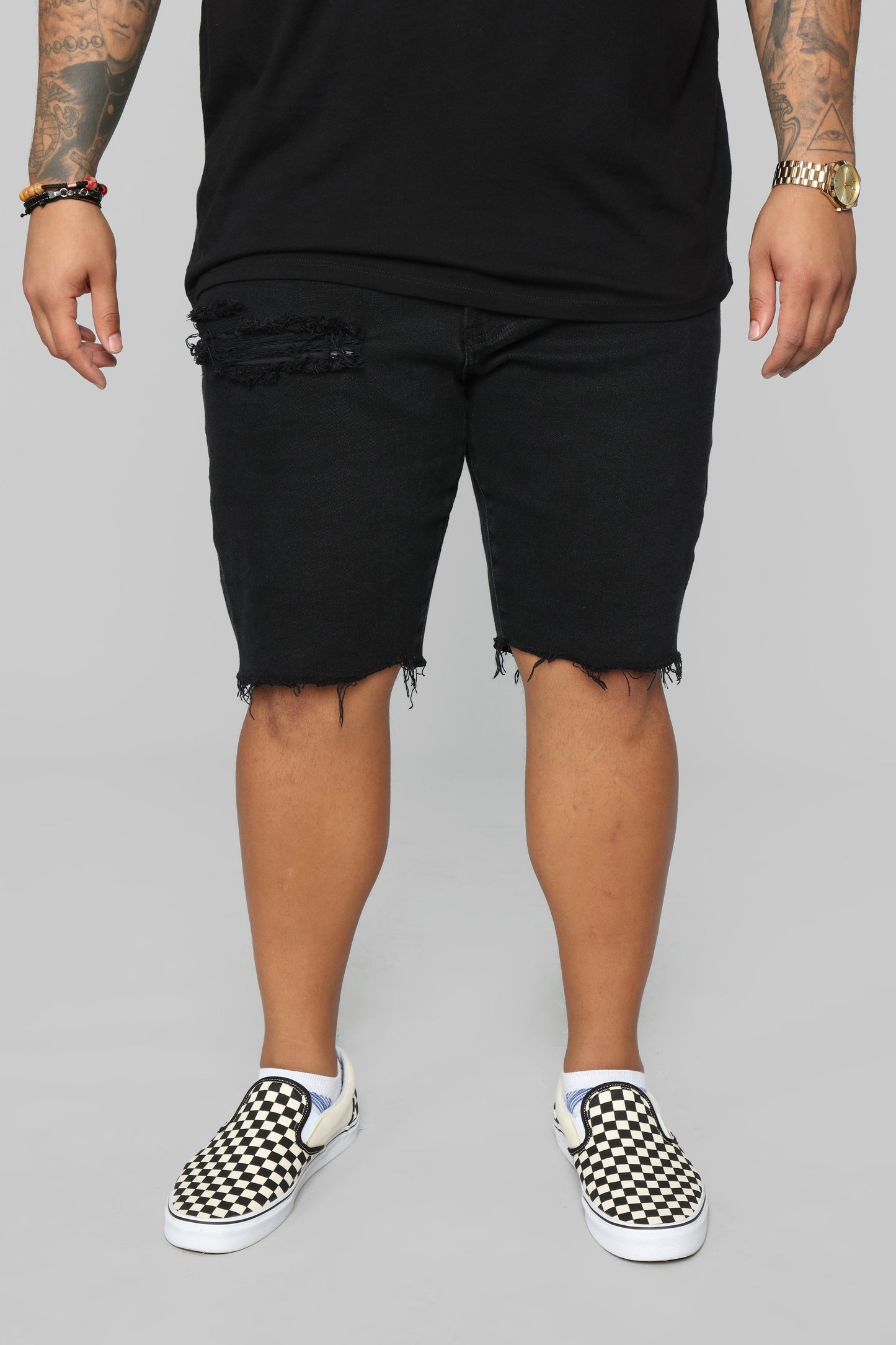 Earl Denim Shorts - Black