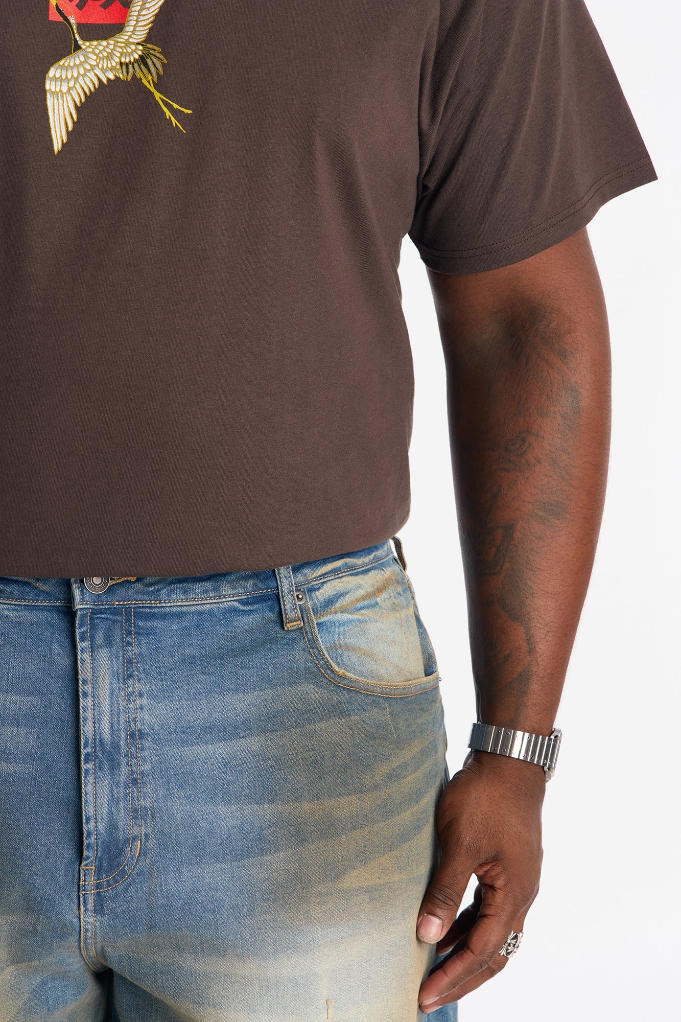 Lounge Relaxed Denim Shorts - Vintage Wash