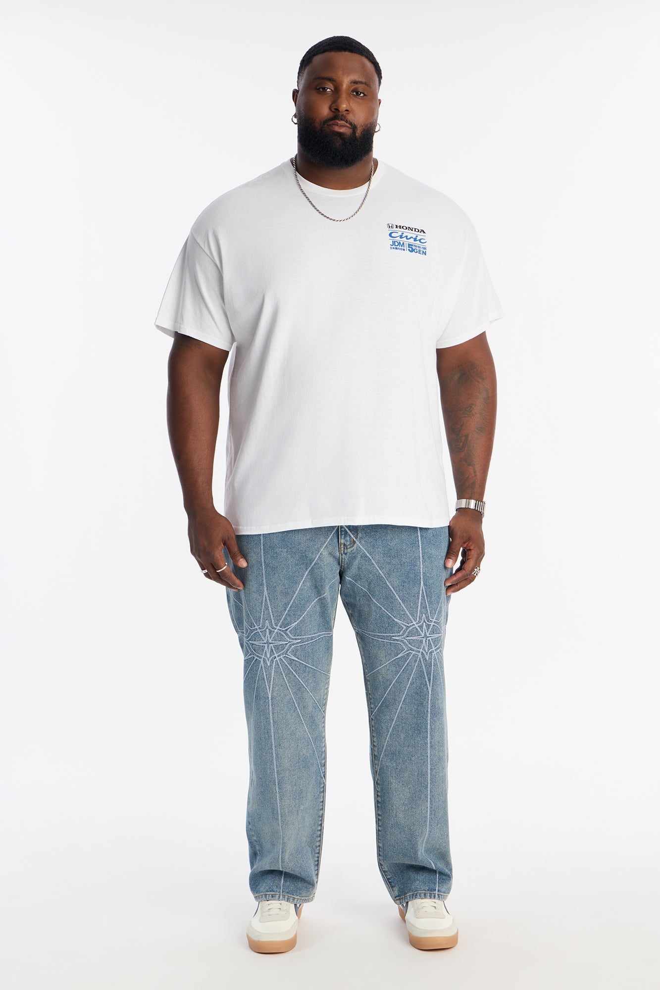 Honda Civic Hatchback JDM Short Sleeve Tee - White