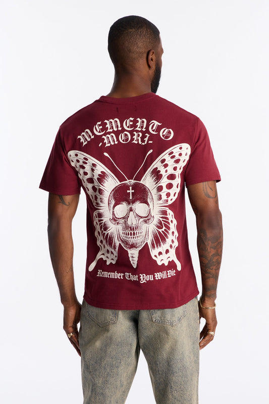 Cease The Day Short Sleeve Tee - Burgundy