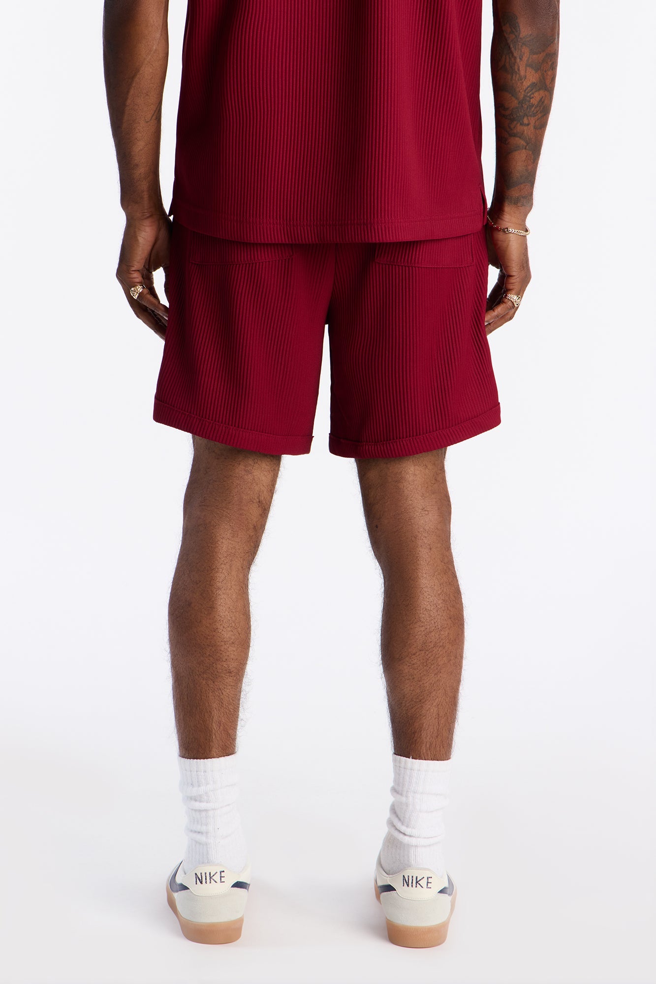 Show Up Basketball Short - Burgundy