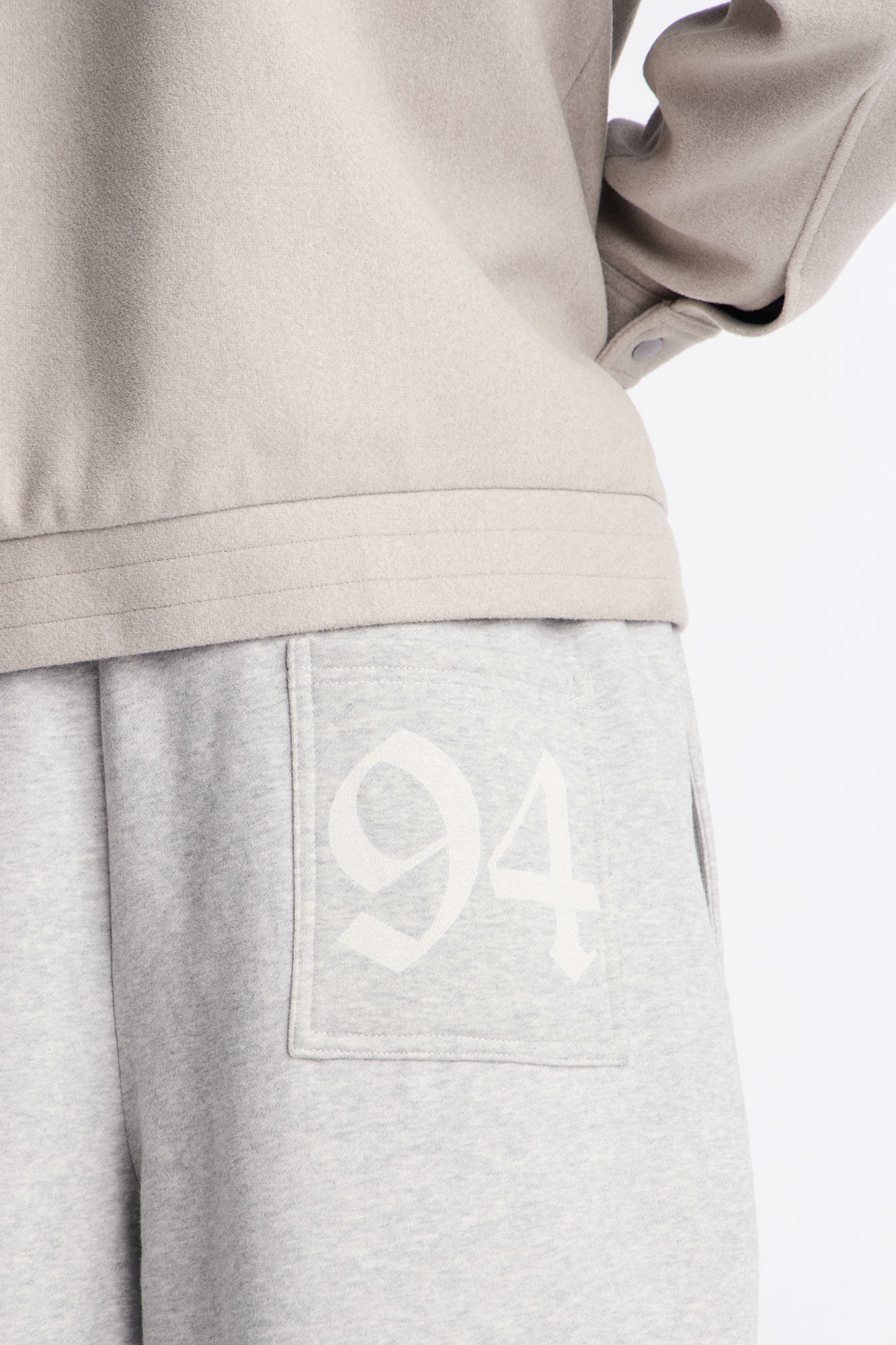 Mob Wide Leg Sweatpants - Grey