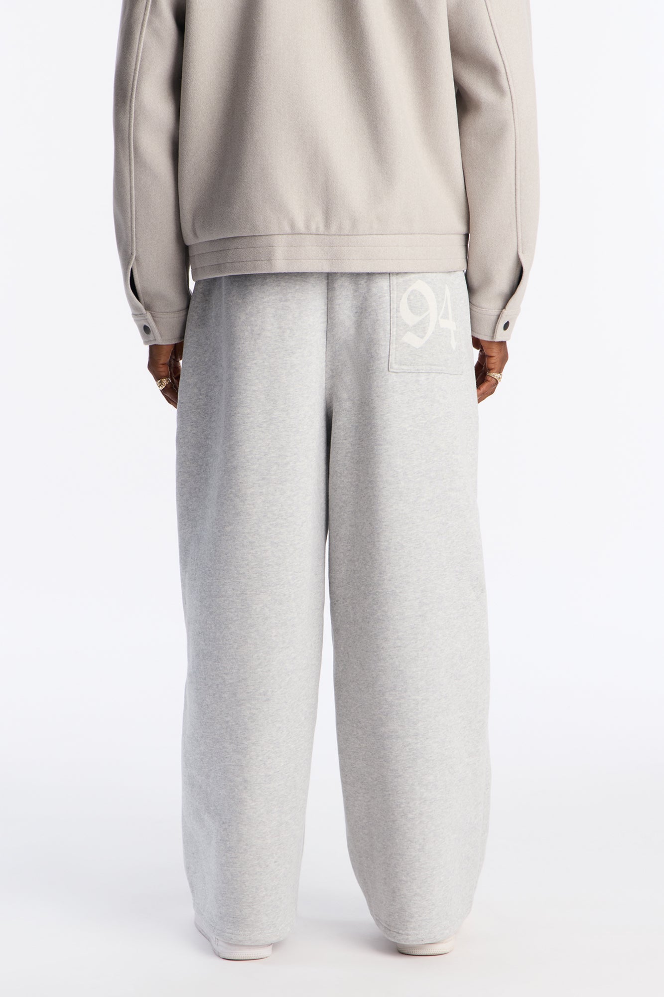 Mob Wide Leg Sweatpants - Grey