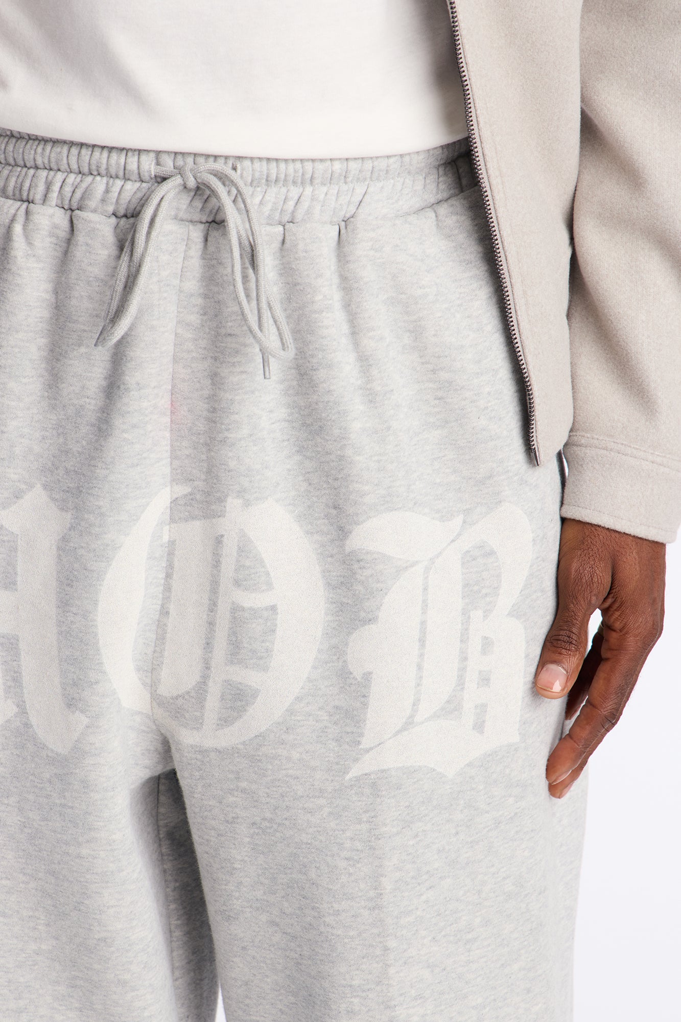 Mob Wide Leg Sweatpants - Grey