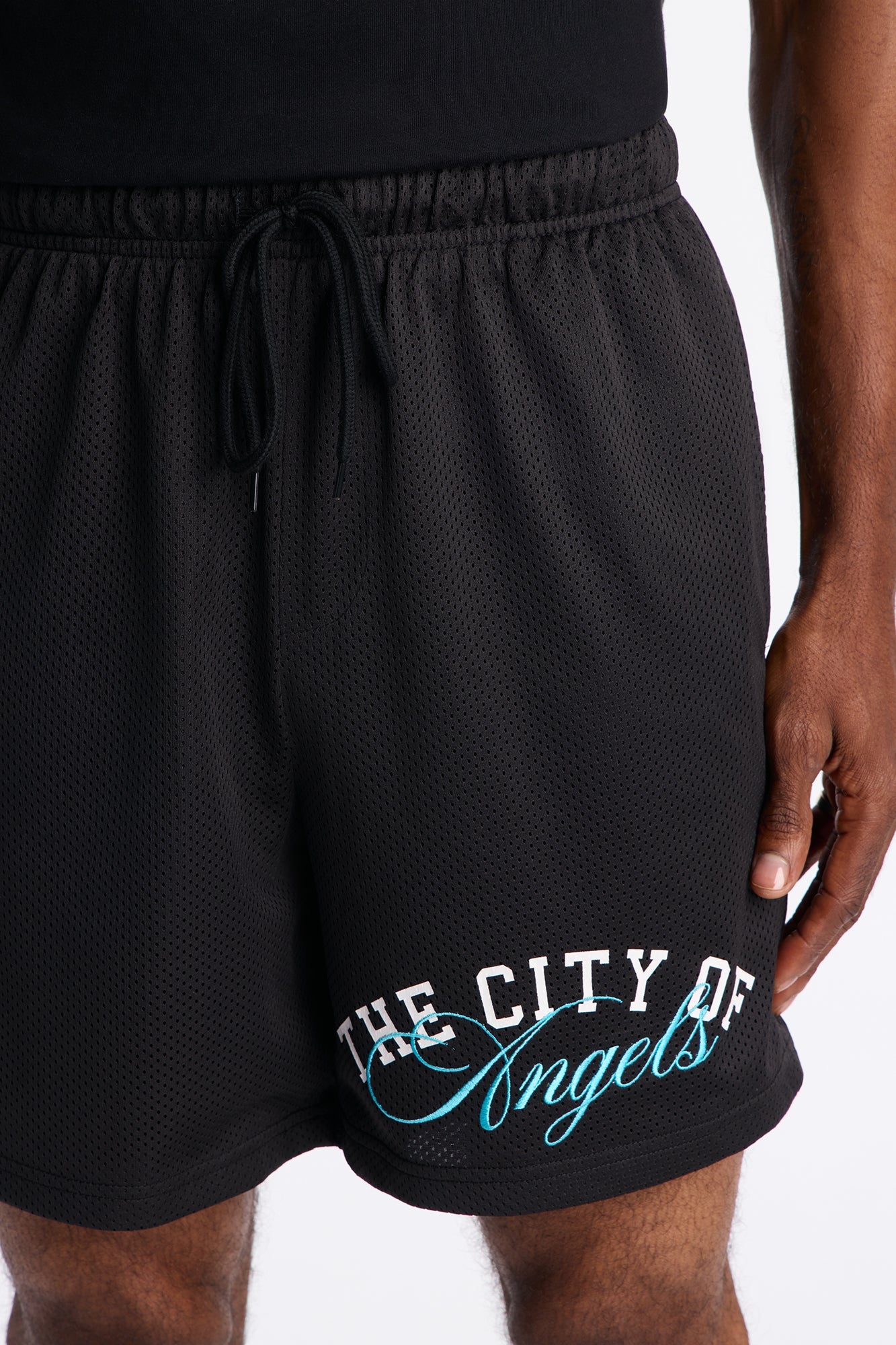 Angels Boulevard Mesh Short - Black