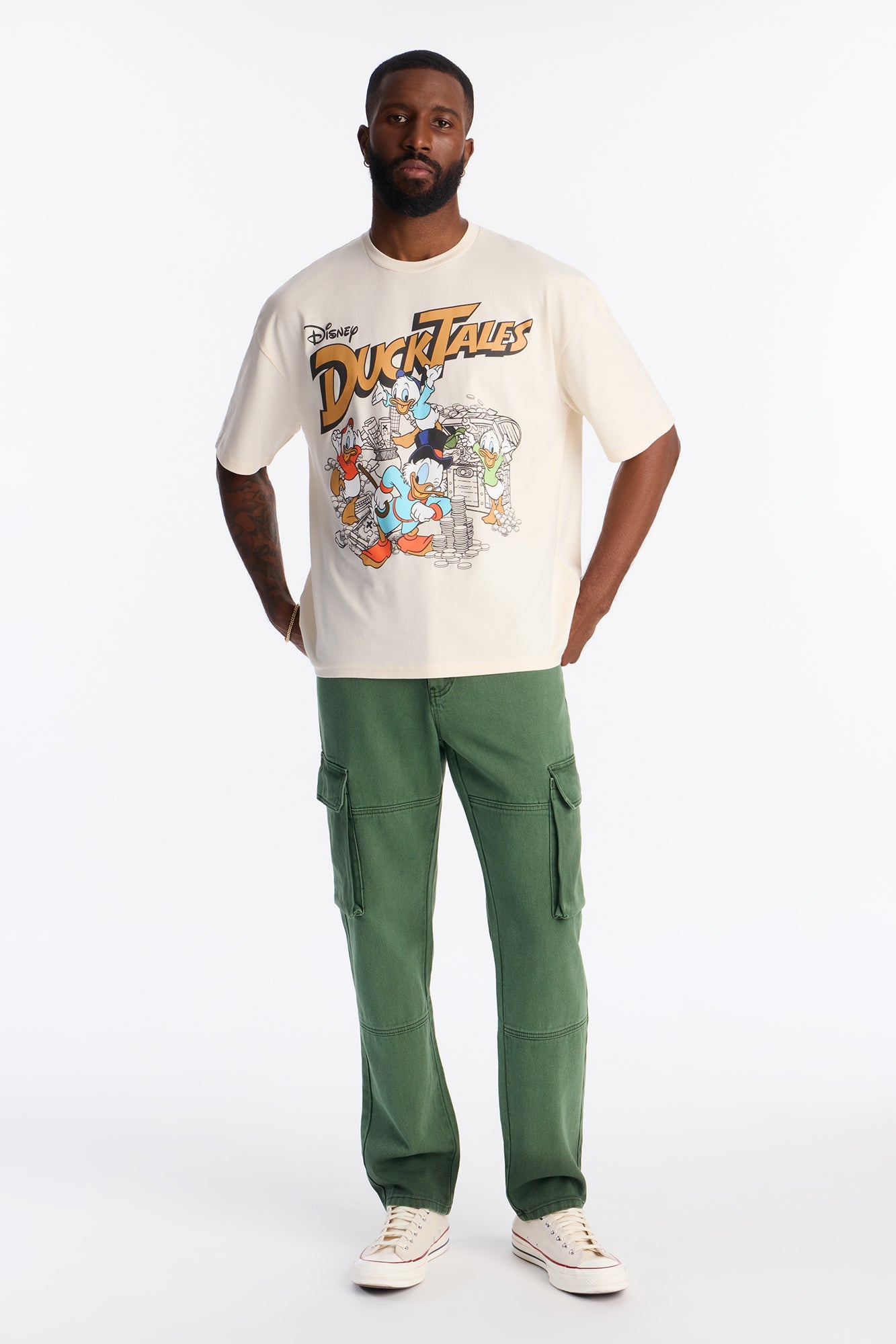 Disney Ducktales Boxy Short Sleeve Tee - Natural