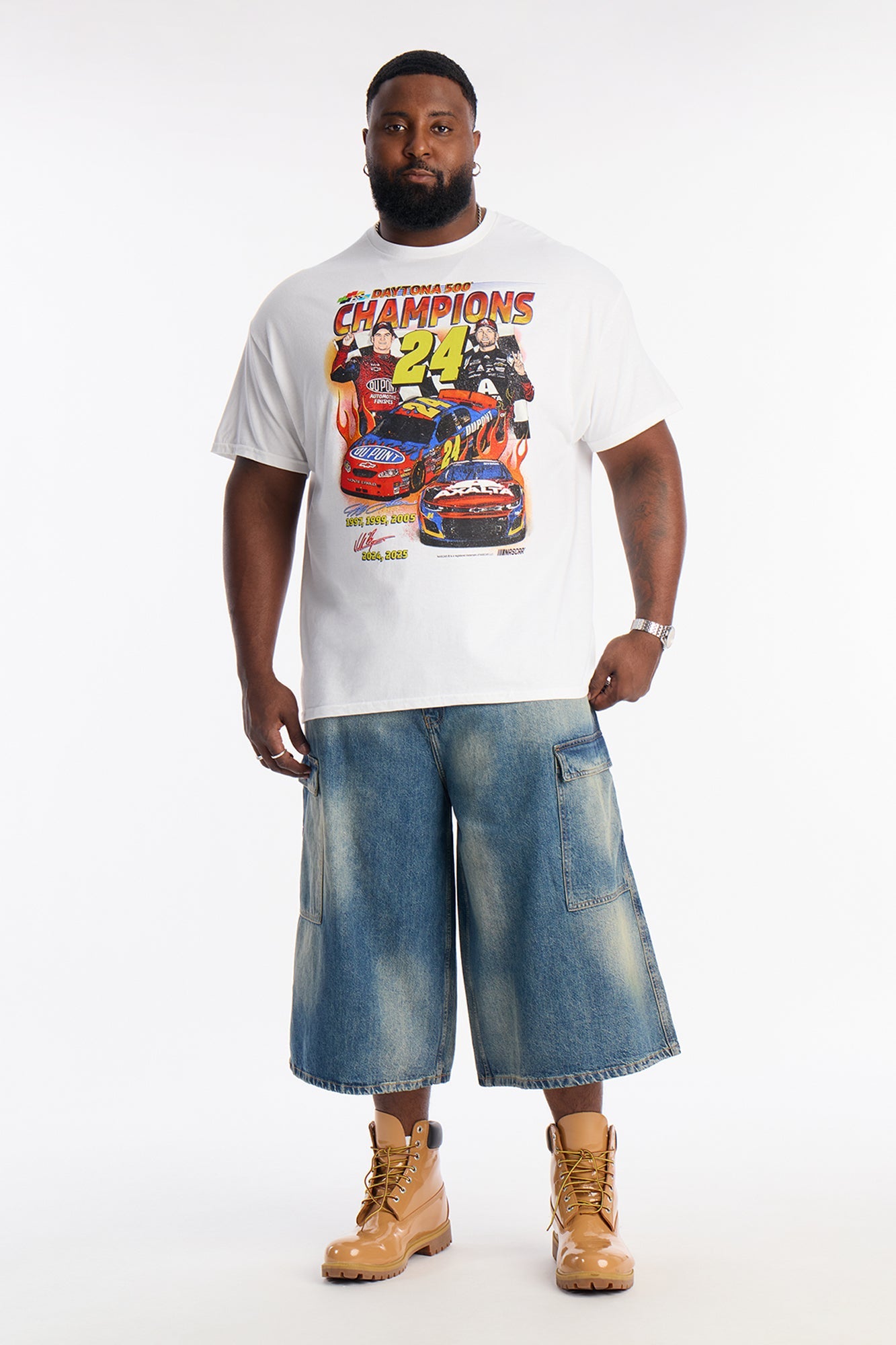 NASCAR Daytona 500 Vintage Short Sleeve Tee - White