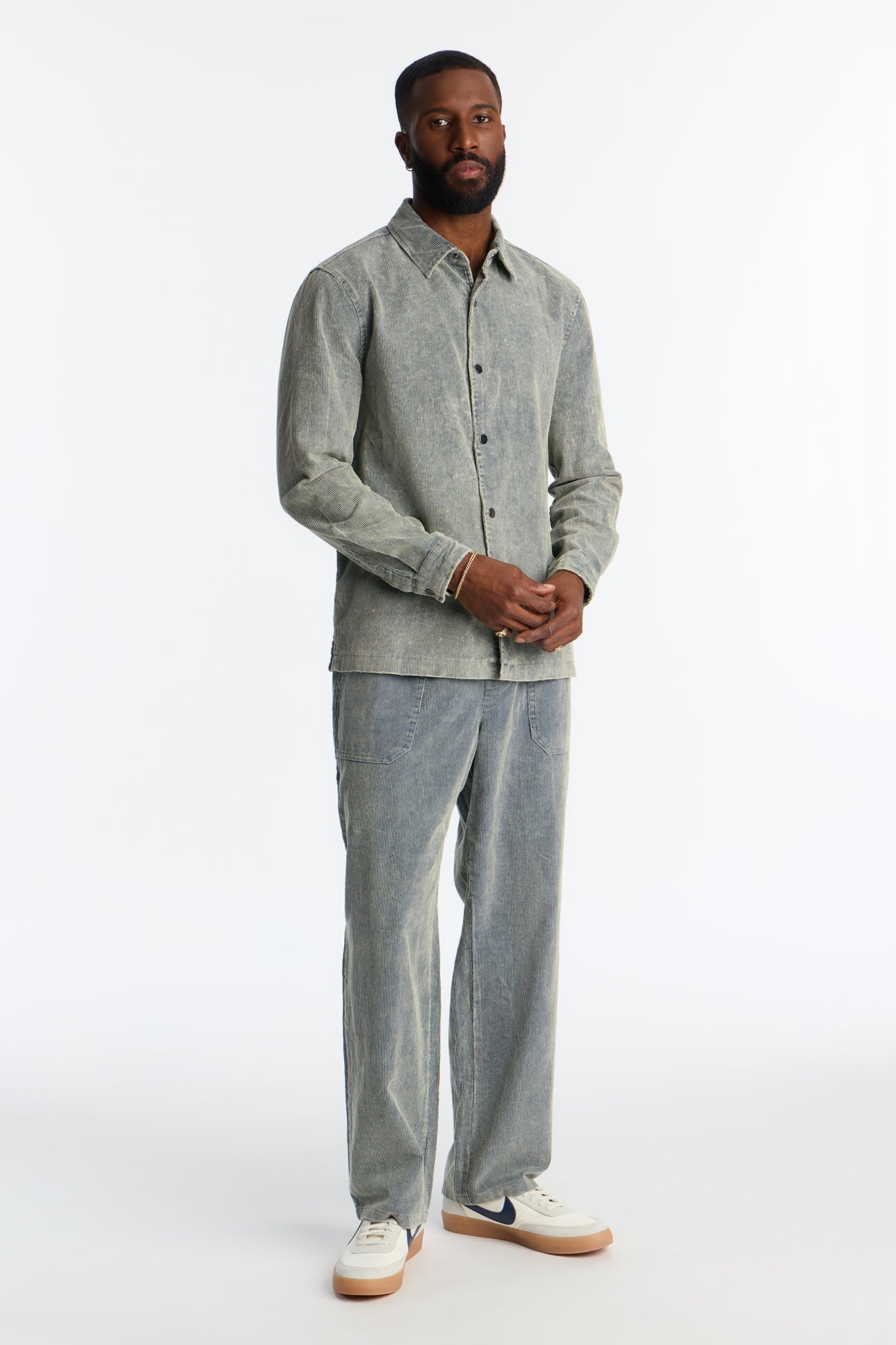 Straight Chi Town Corduroy Pant - Blue Wash
