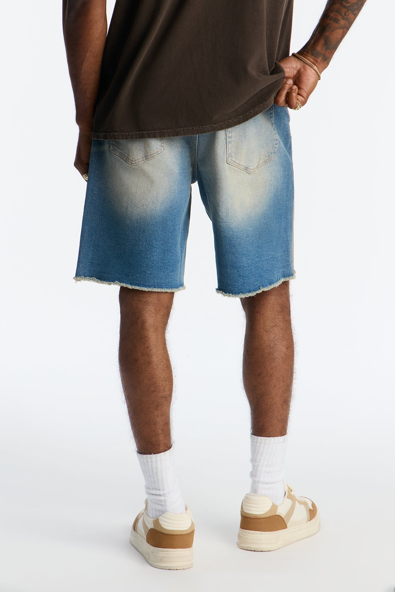 Lounge Relaxed Denim Shorts - Vintage Wash