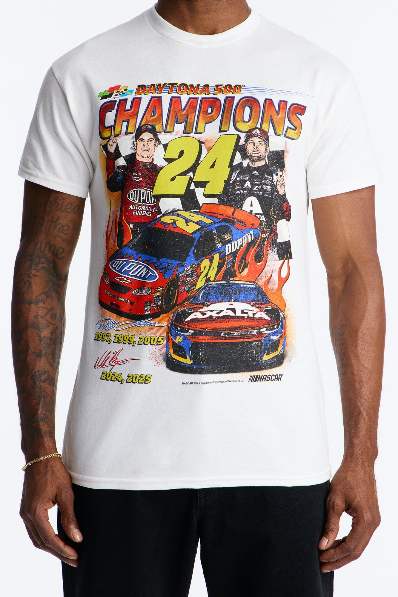 NASCAR Daytona 500 Vintage Short Sleeve Tee - White