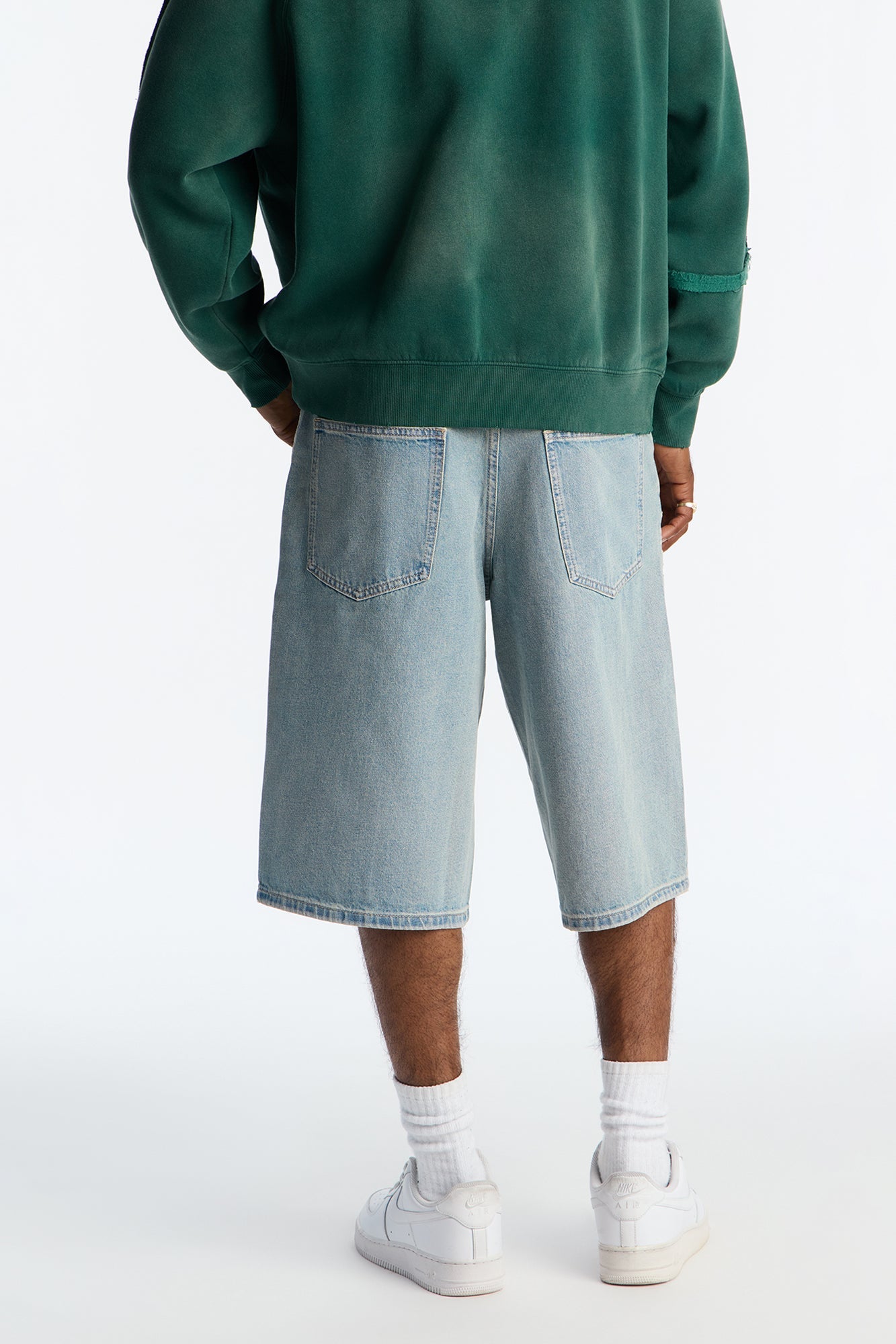 Baggy All Gem Denim Short - Light Blue Wash