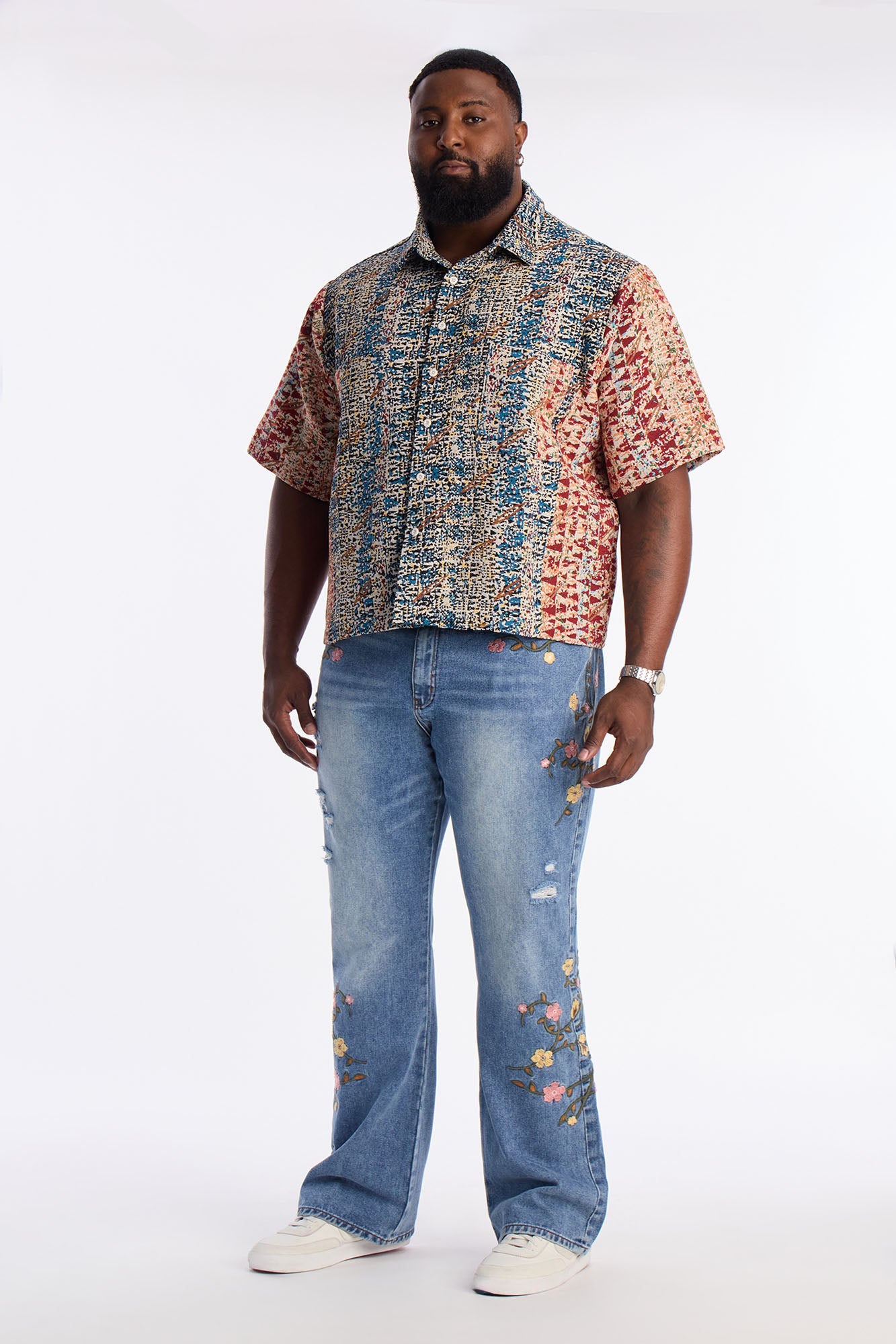 Nomadic Tapestry Button Up Shirt - Multi Color