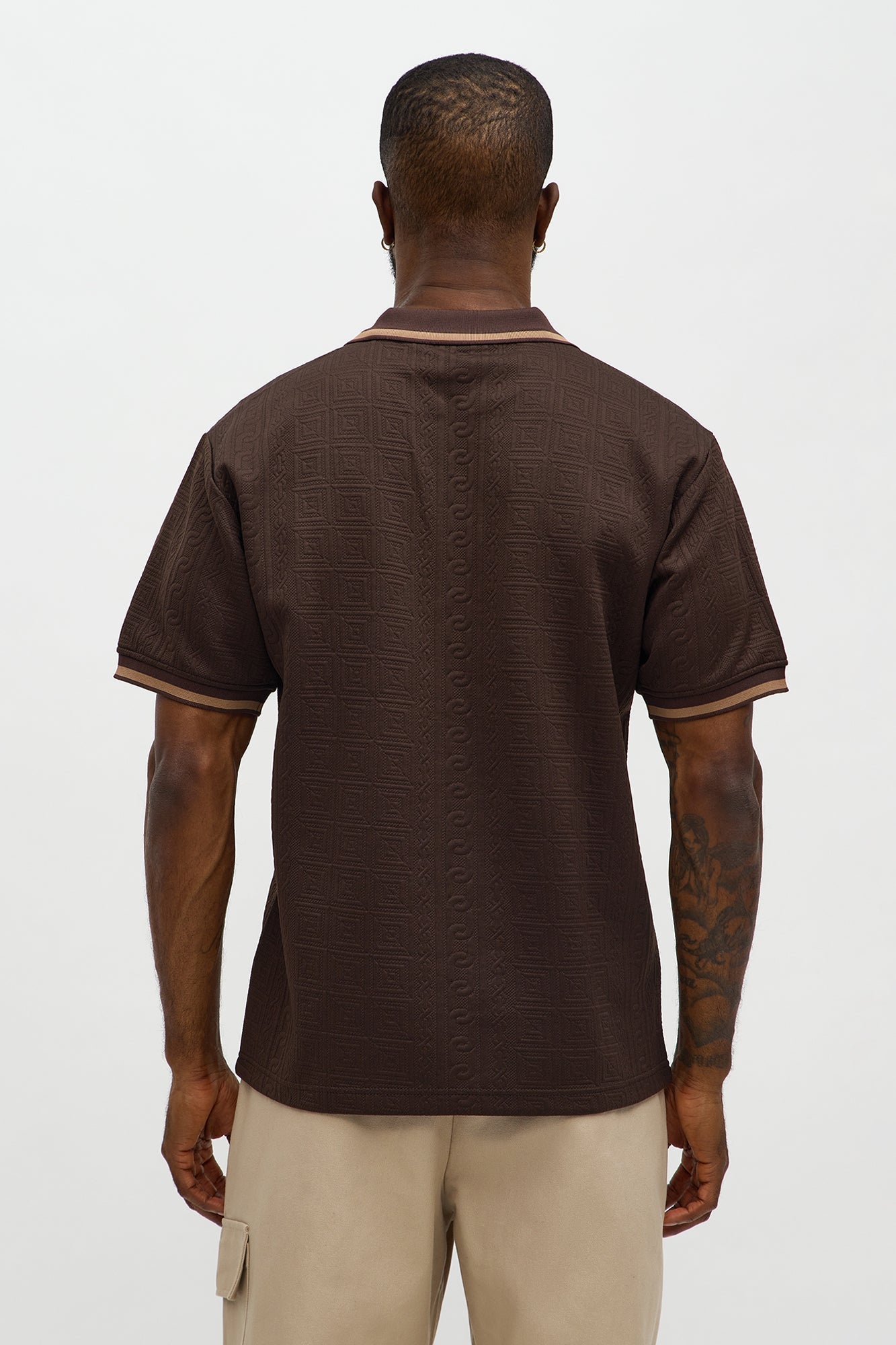 Versailles Grid Polo - Brown
