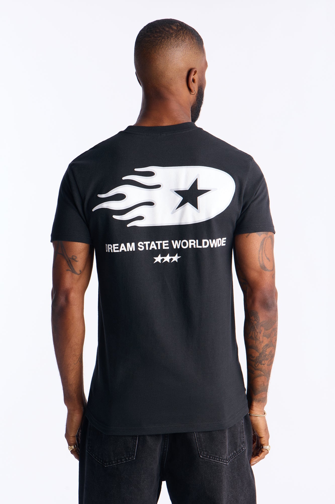 Dream State Worldwide Short Sleeve Tee - Black