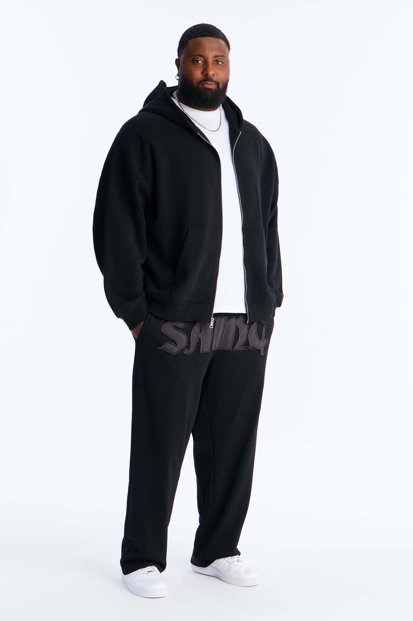 Saint Straight Sweatpants - Black