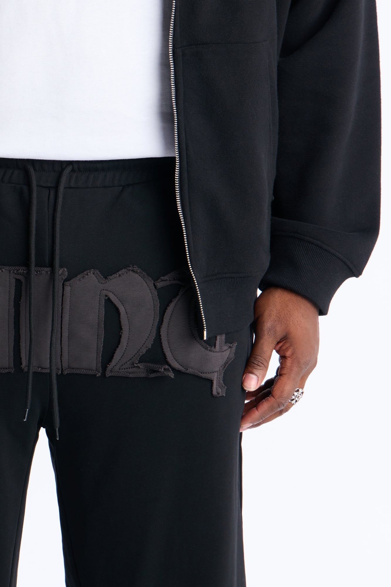 Saint Straight Sweatpants - Black