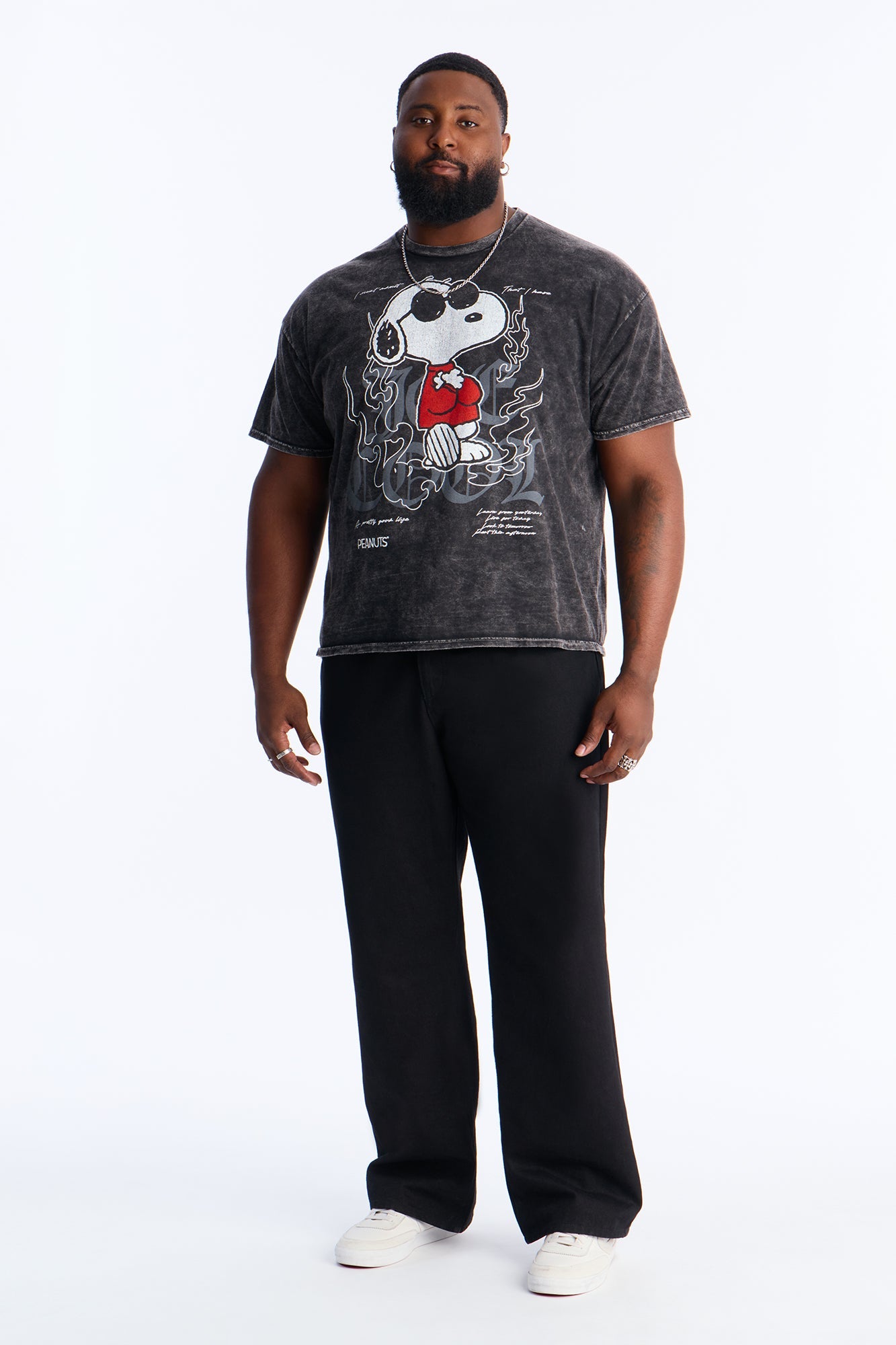 Snoopy Been Cool Vintage Wash Short Sleeve Tee - Black Wash