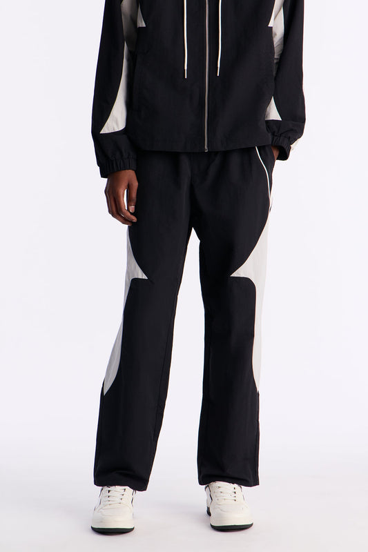 Straight Aura Coded Track Pant - Black