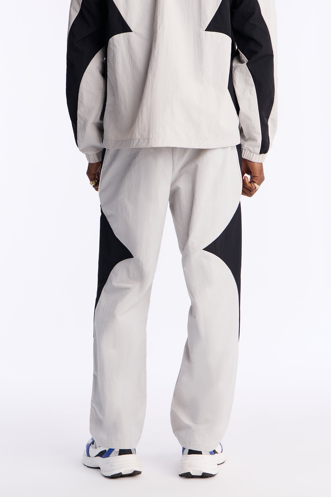 Straight Aura Coded Track Pant - Silver