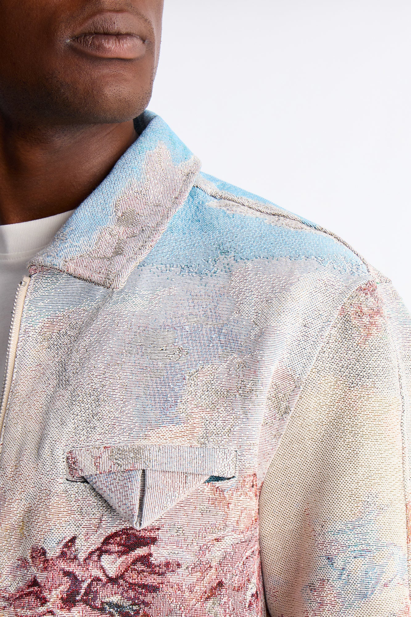 Renaissance Master Tapestry Work Jacket - Multi Color