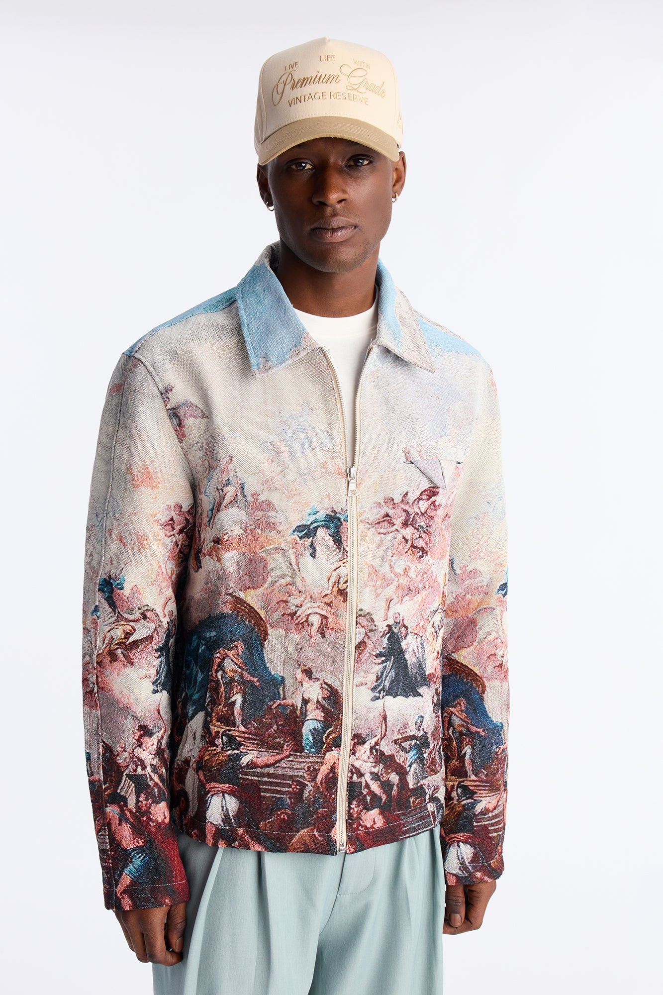 Renaissance Master Tapestry Work Jacket - Multi Color