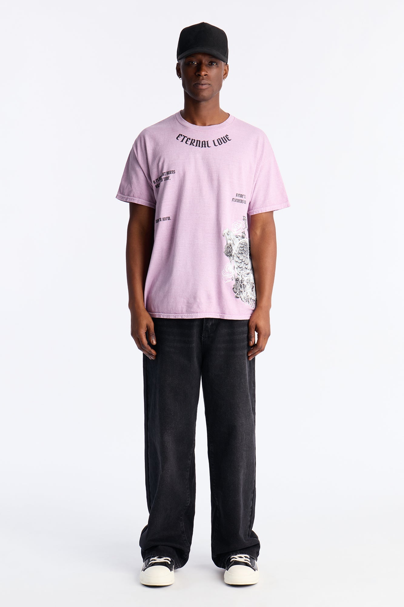 Eternal Love Oversized Short Sleeve Tee - Mauve