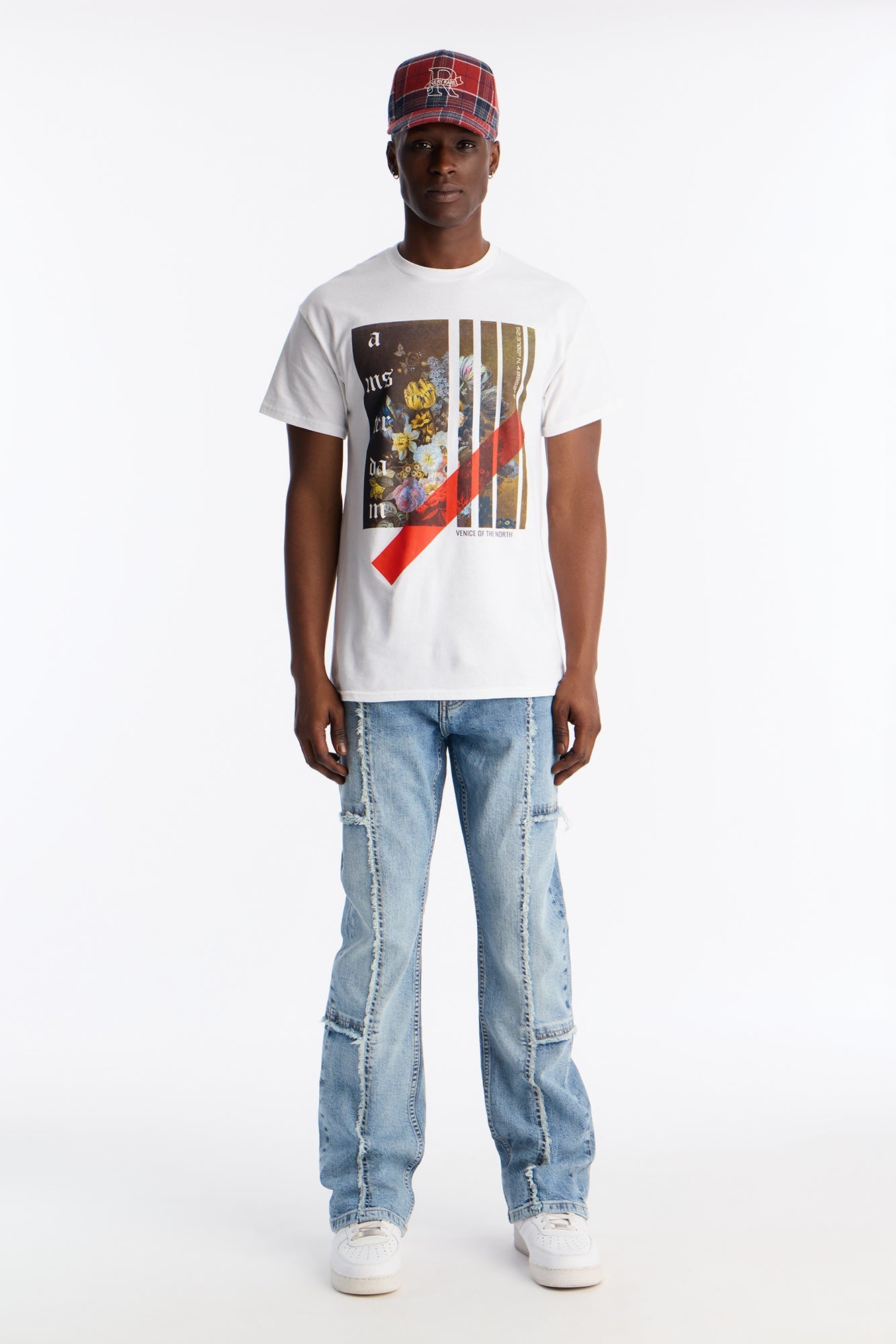 Amsterdam Floral Arrangement Short Sleeve Tee - White